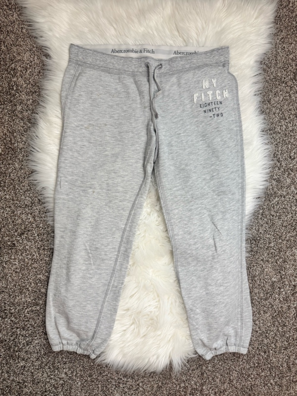 Abercrombie & Fitch Y2K Gray Jogger Sweatpants